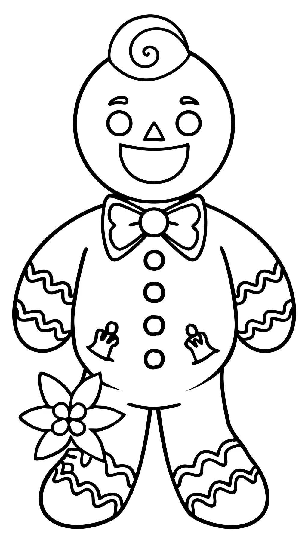 free gingerbread man coloring pages